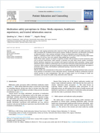 Schulz_2024_Elsevier_Patient edu counsel_Medication safety perceptions